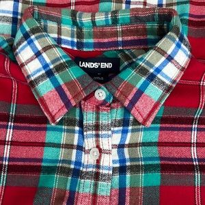 Women’s Lands End flannel shirt